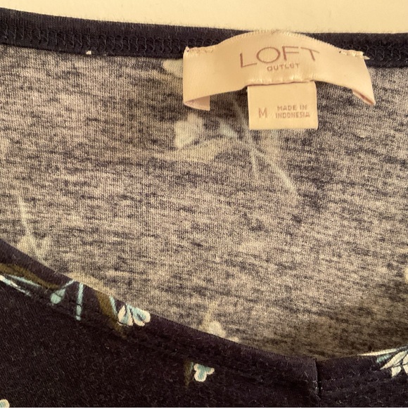 Loft Outlet Floral Tie-Front Top - Medium - Picture 5 of 8
